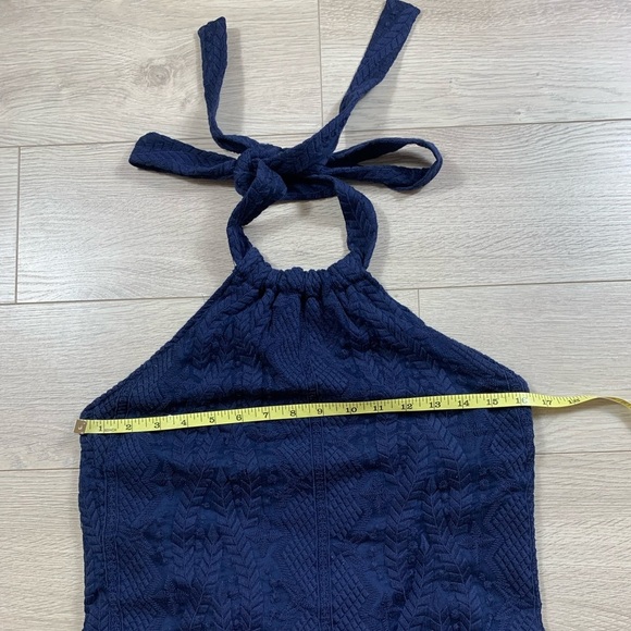 Theory Nayline Embroidered Navy Lace Dress - Picture 8 of 14